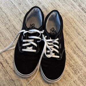 Vans Classic Black and White Lace-Up Shoes